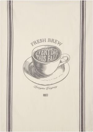 Fresh Brew Printed Org Cotton Kitchen Towel