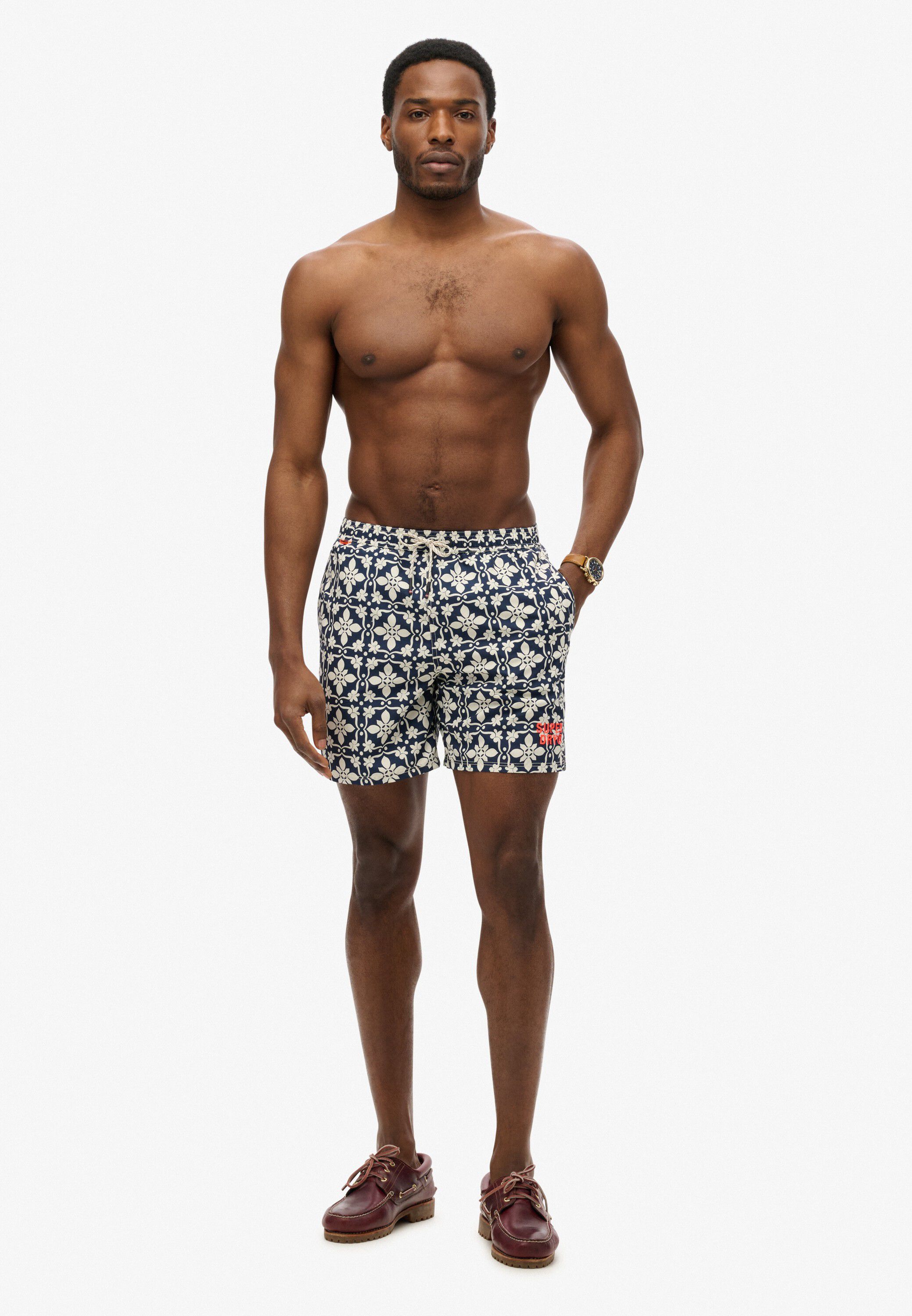 TILE PRINT 16 SWIM SHORT