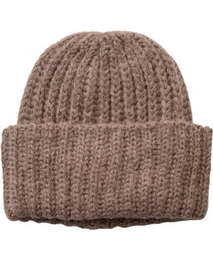 Chunky Rib Beanie Beige