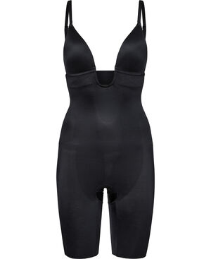 Suit Your Fancy Plunge Low-Back Mid-Thigh Bodysuit