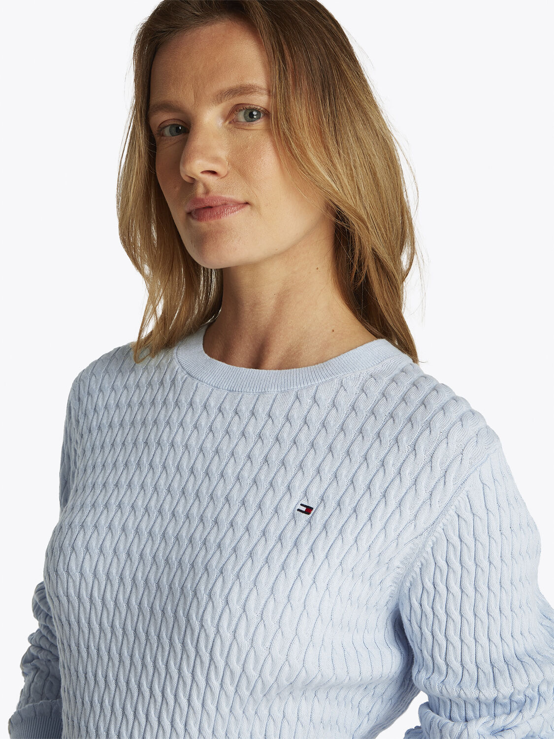 Cable Knit Crew Neck Jumper