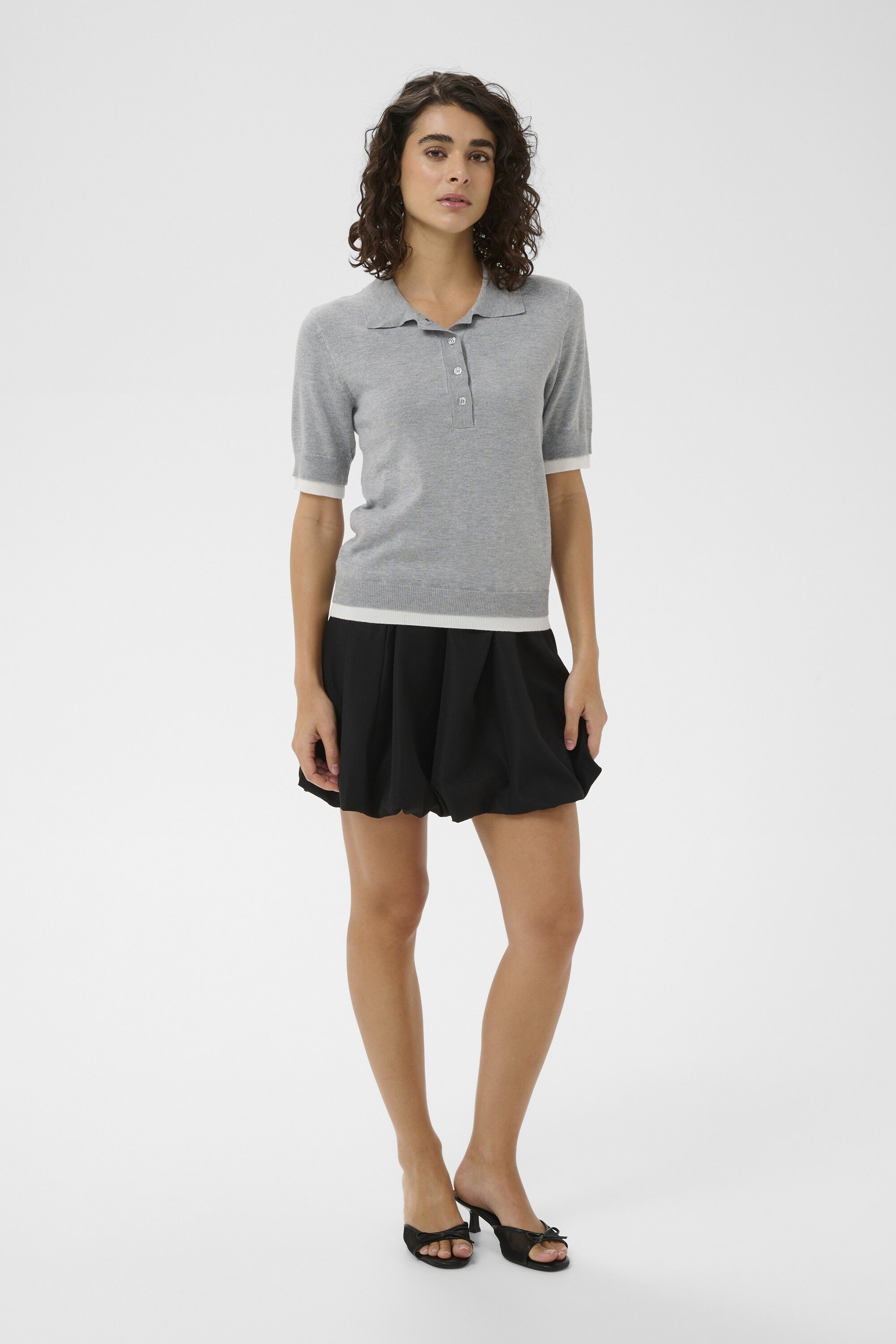 KAlizza Contrast Polo Knit