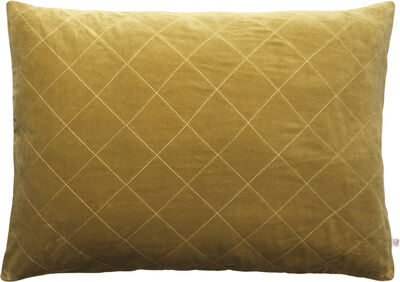 Velvet quilt emb, cushion 50x70 cm