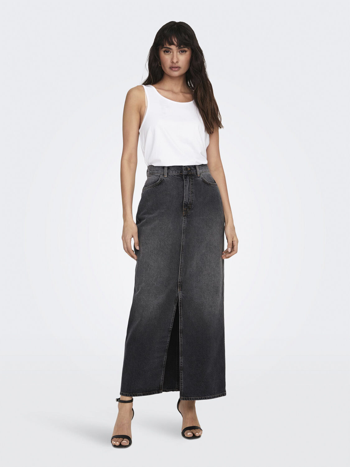 ONLCILLA LONG SLIT SKIRT DNM OS