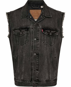 RELAXED TRUCKER VEST NIGHT OWL
