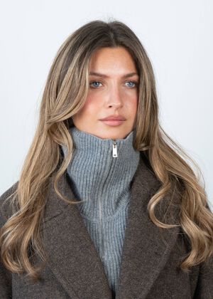 Cashmere Zip-up Neck Warmer