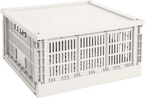 HAY Colour Crate Lid Plastic-Large Square-Off-white