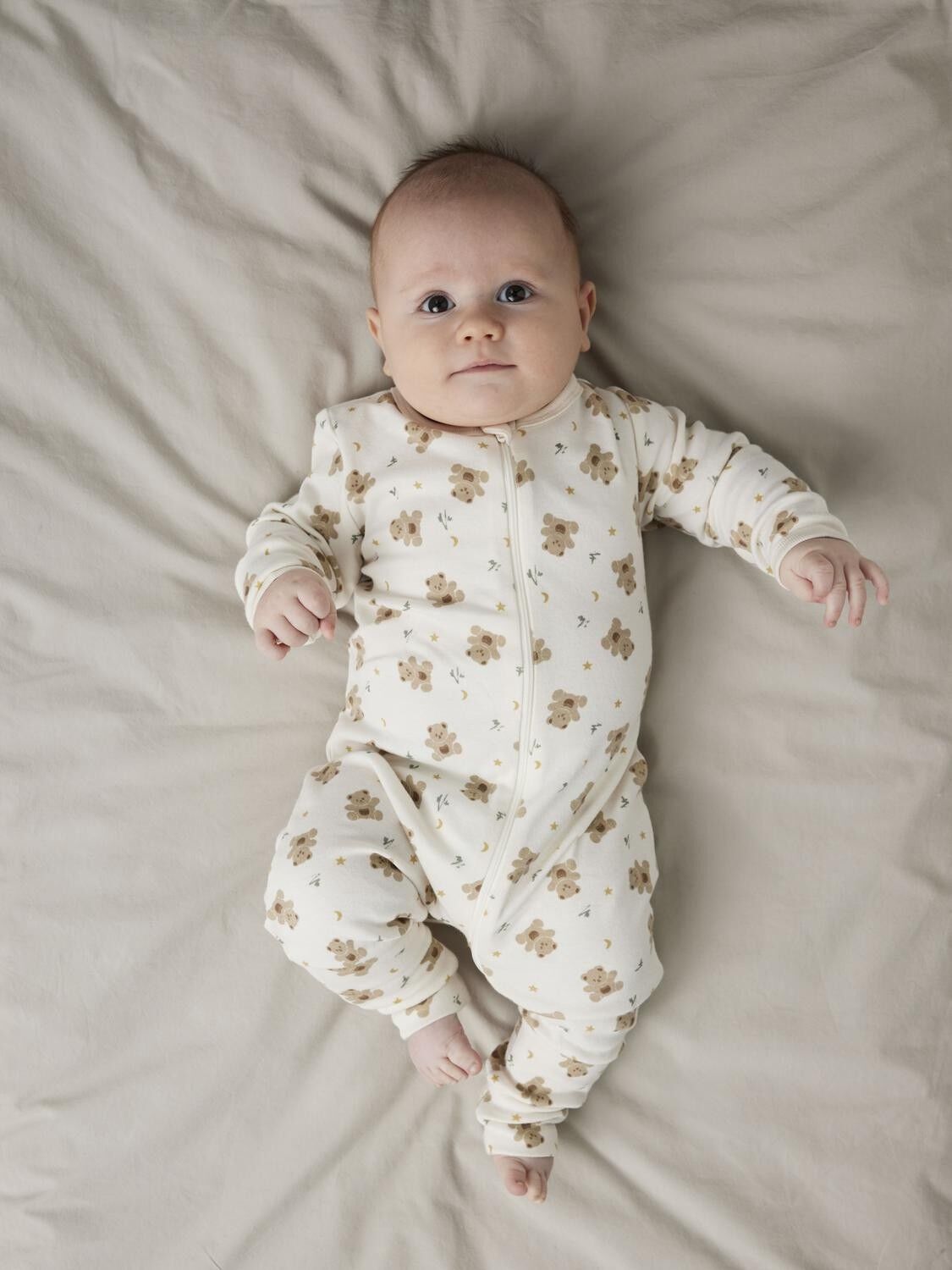 NBNNIGHTSUIT 2P ZIP FF JET BEAR NOO