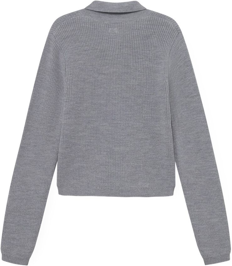 Wool Zip Cardigan Keep Me