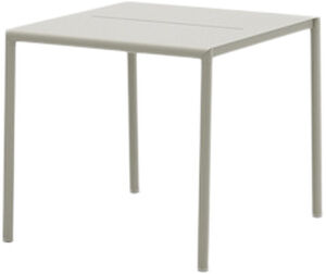 May Table 85x85, Outdoor, Steel, Light Grey
