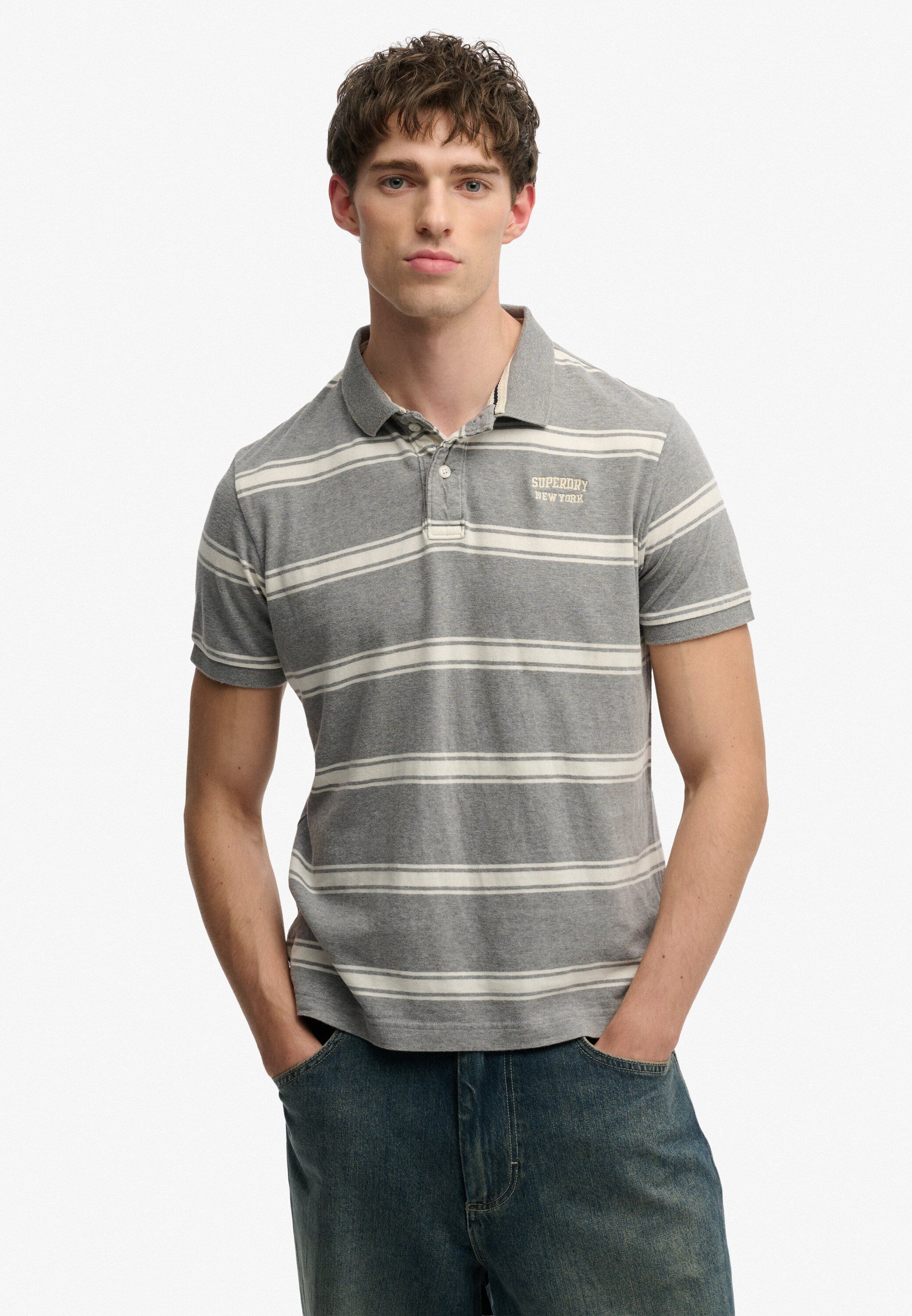 VINTAGE STRIPE JERSEY POLO