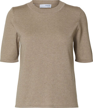 SLFLURA LUREX 2/4 KNIT O-NECK