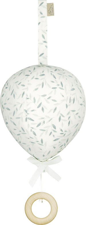 Music Mobile, Balloon w/ velcro loop - OCS Green Leaves