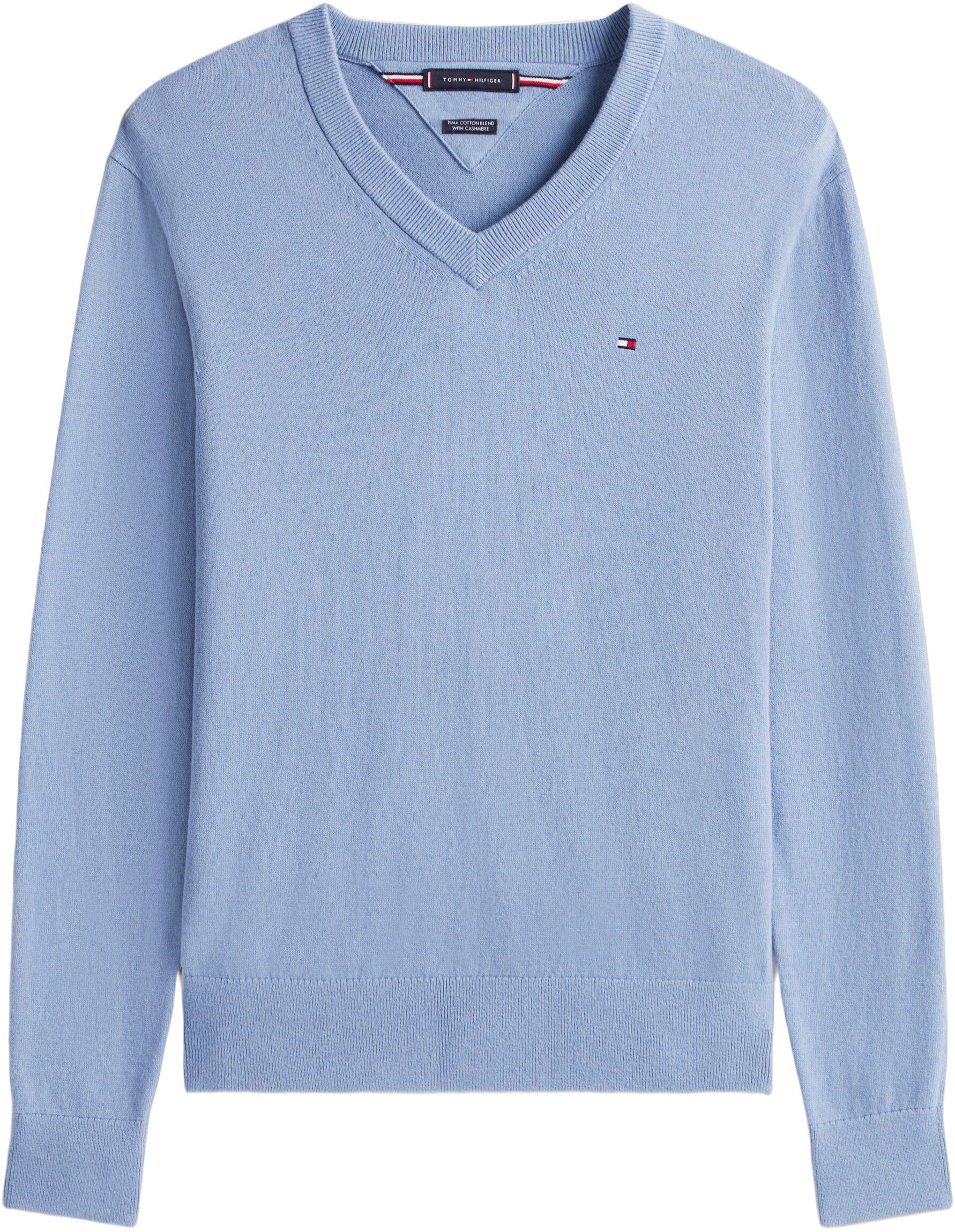 PIMA ORG CTN CASHMERE V NECK