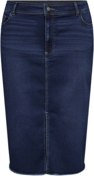 Curvy WA-SUMMER 6 Nederdel Mørk denim