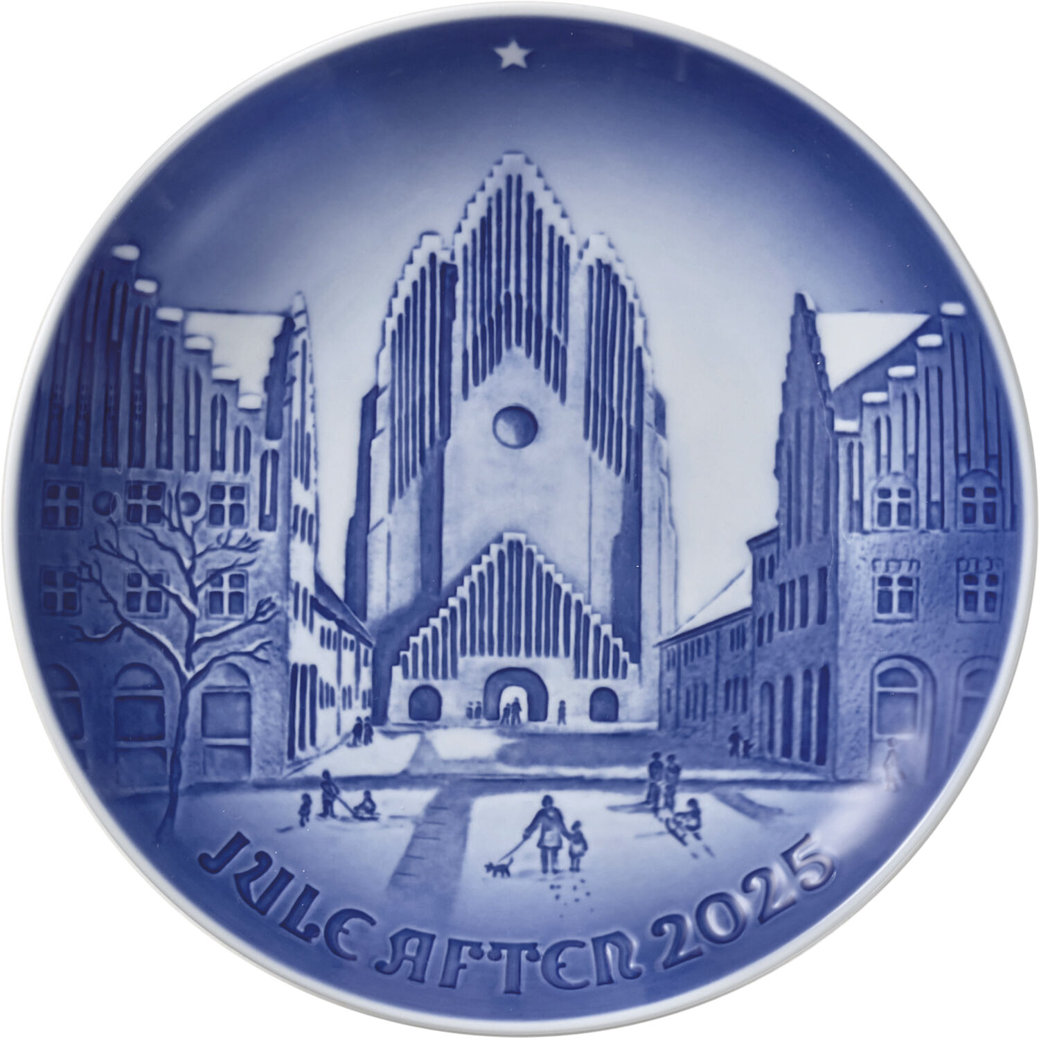 Bing & Gr&oslash;ndahl &aring;rsplatte 2025, Grundtvigs Kirke, 18 cm