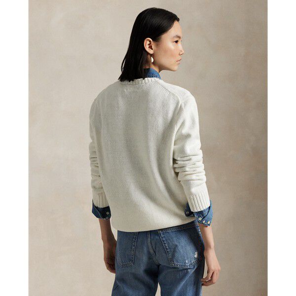 Polo Bear Linen-Cotton Sweater