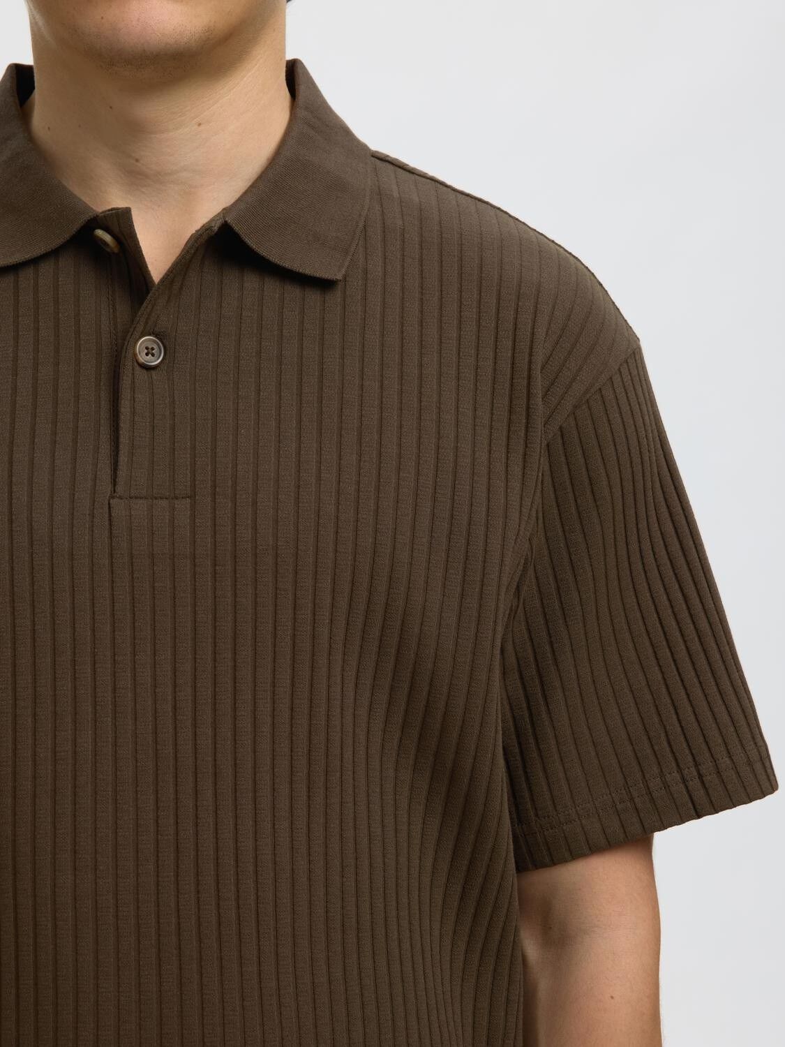SLMRELAXSIMON RIBBED SS POLO