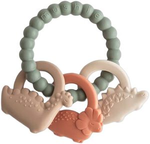 Mushie Dino Teething Ring