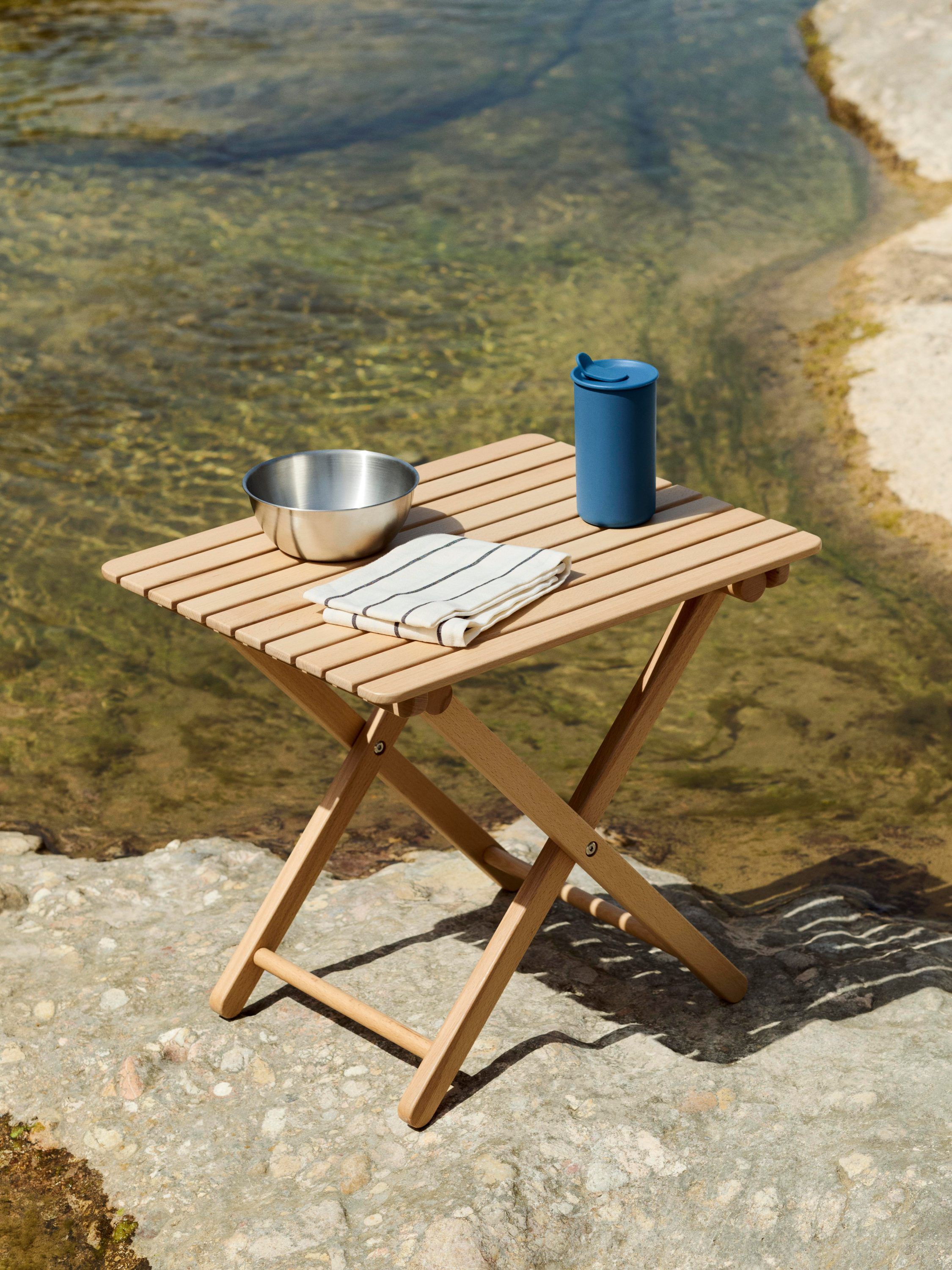 Outdoor Market Folding Table - Small - Natural