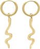 Snake hoop earrings