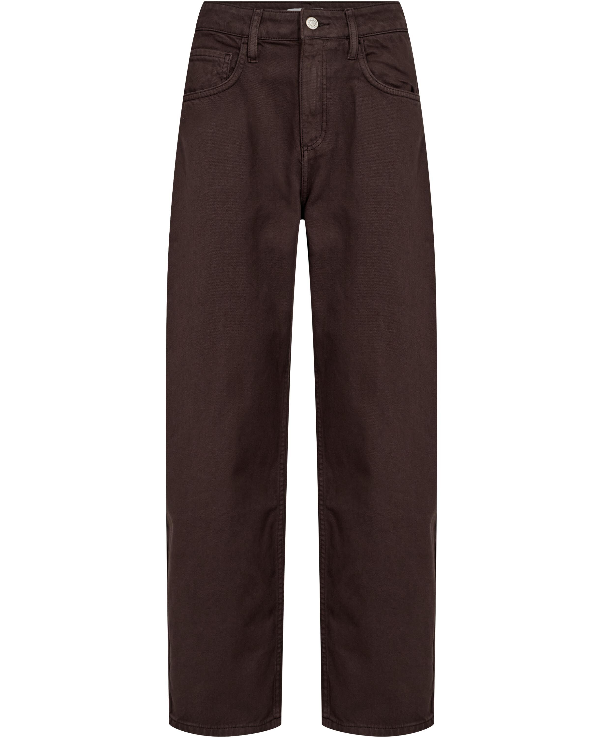 High-waisted barrel jeans