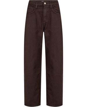 High-waisted barrel jeans