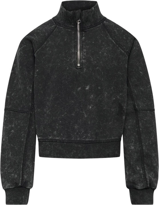 KOGDONNA L/S HALF ZIP WASHED UB SWT