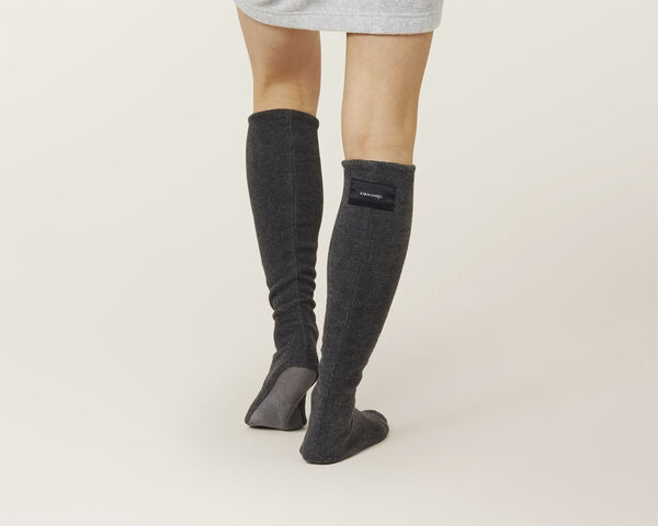 COZY fleece sokker, Koksgrå