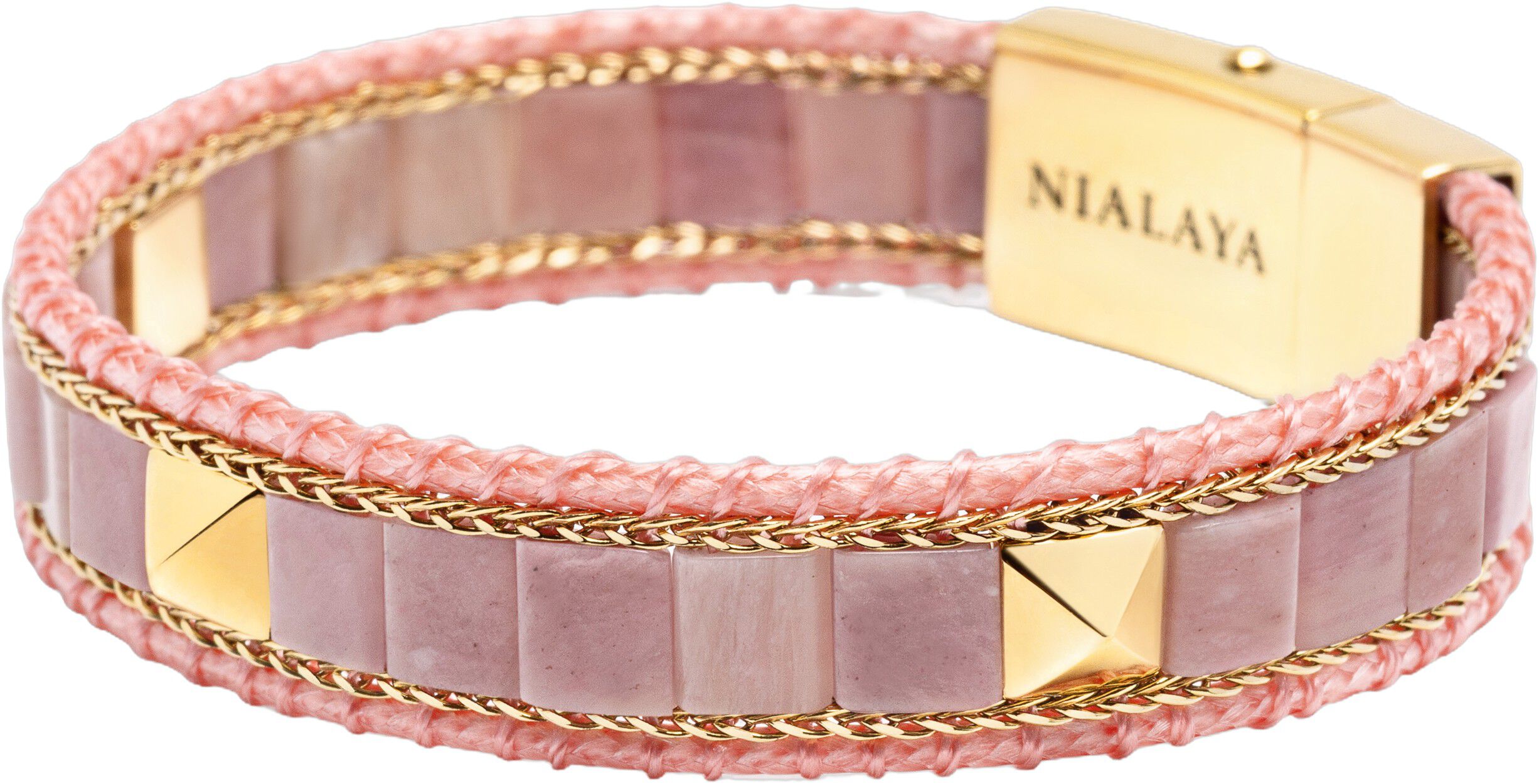 Rhodonite Stud Bracelet