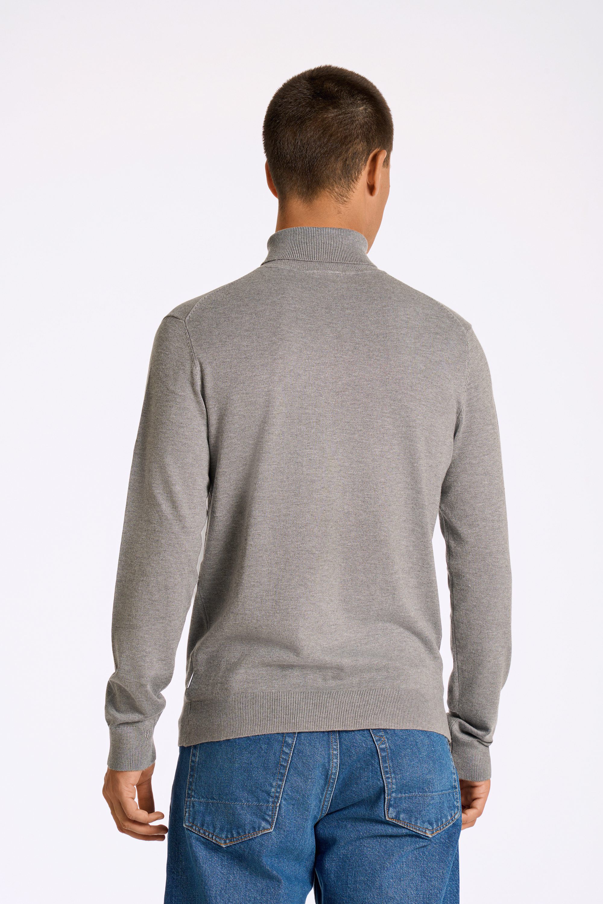 Ecovero L/S roll neck knit