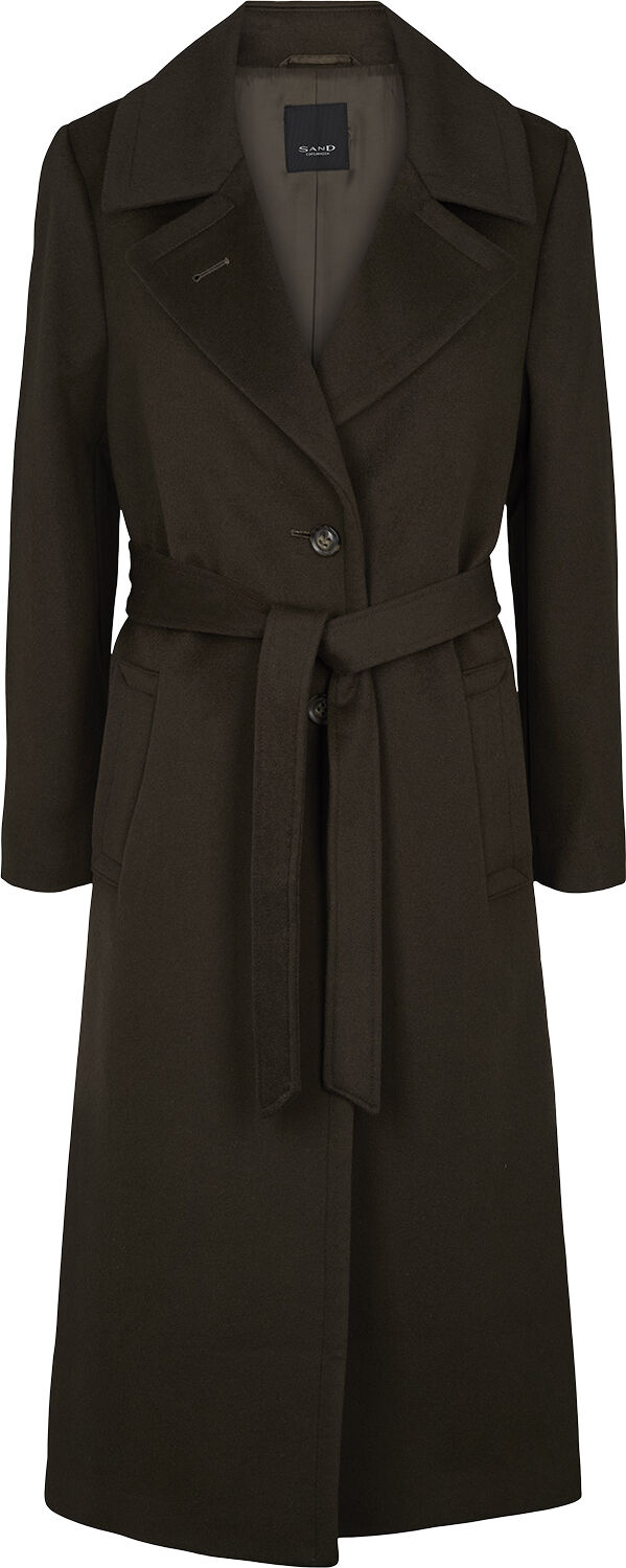 Cashmere Blend Coat - Clareta Belt Long