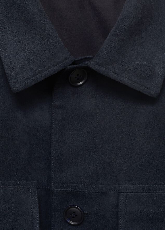 Leather-effect biker jacket
