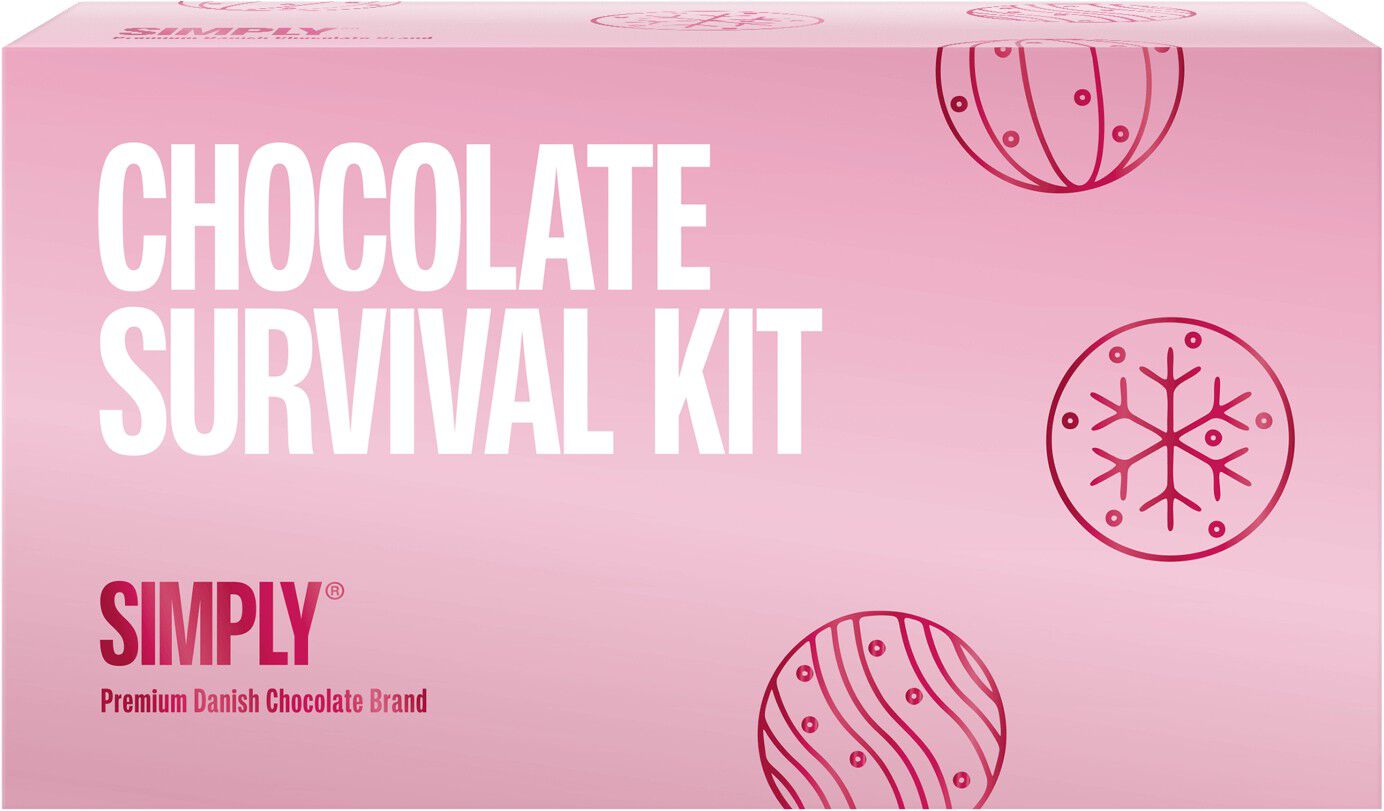 Simply&reg; CHOCOLATE SURVIVAL KIT chokolade&aelig;ske (180g)