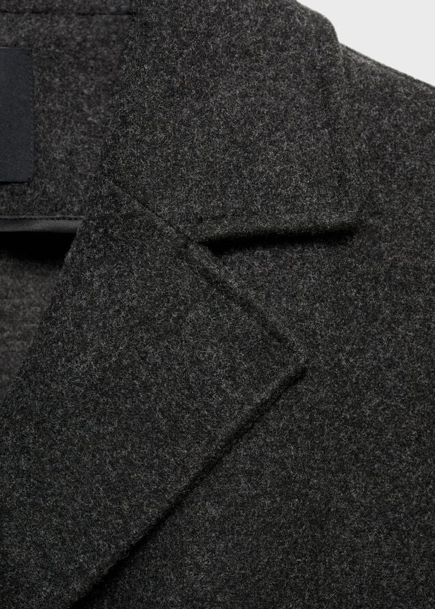 Double-breasted midi coat