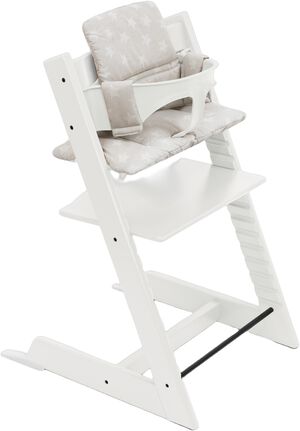 Tripp Trapp� Stol White + Babyset + Pude i Star Silver
