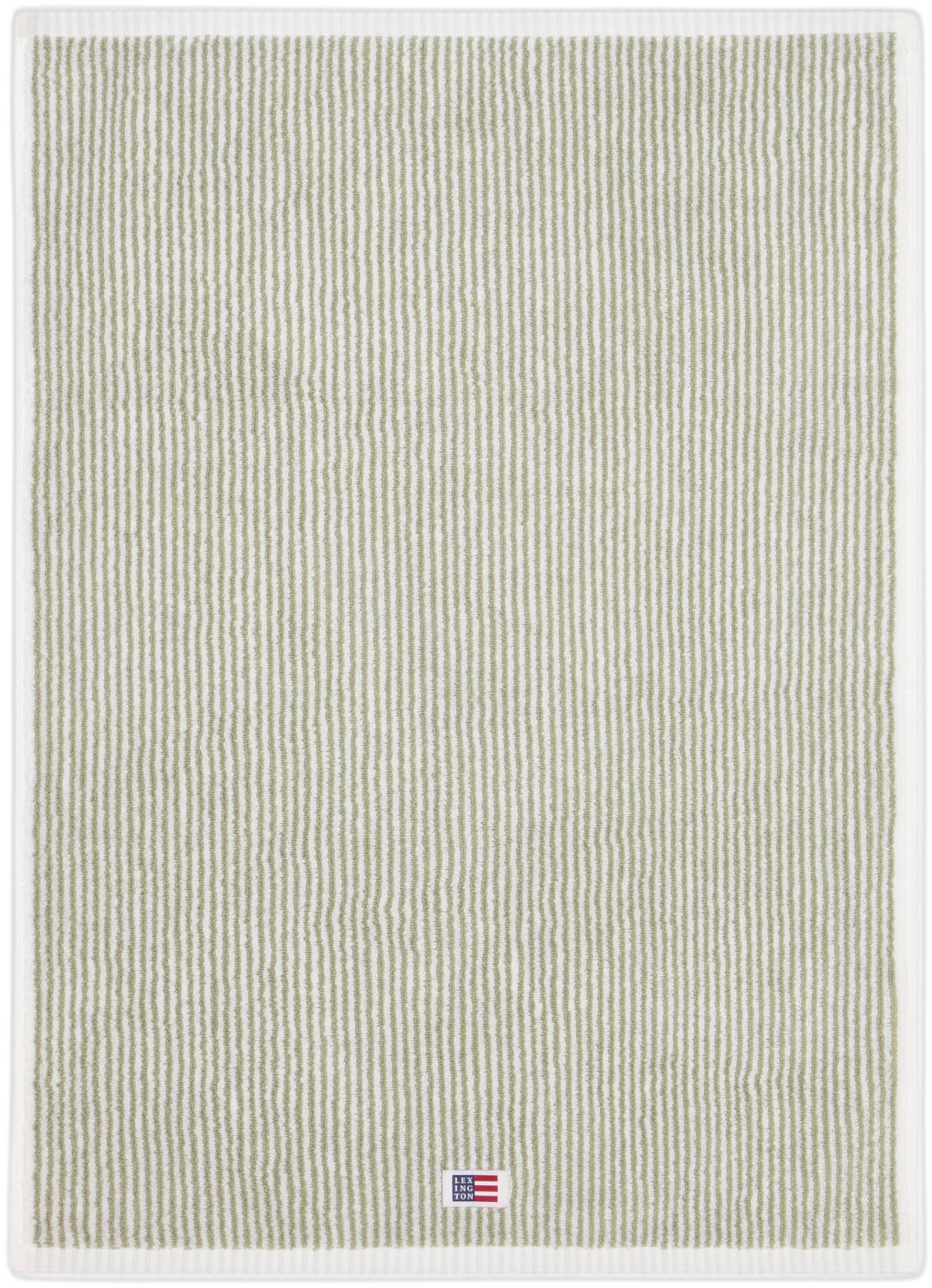 Original Towel White/Vintage Green Striped