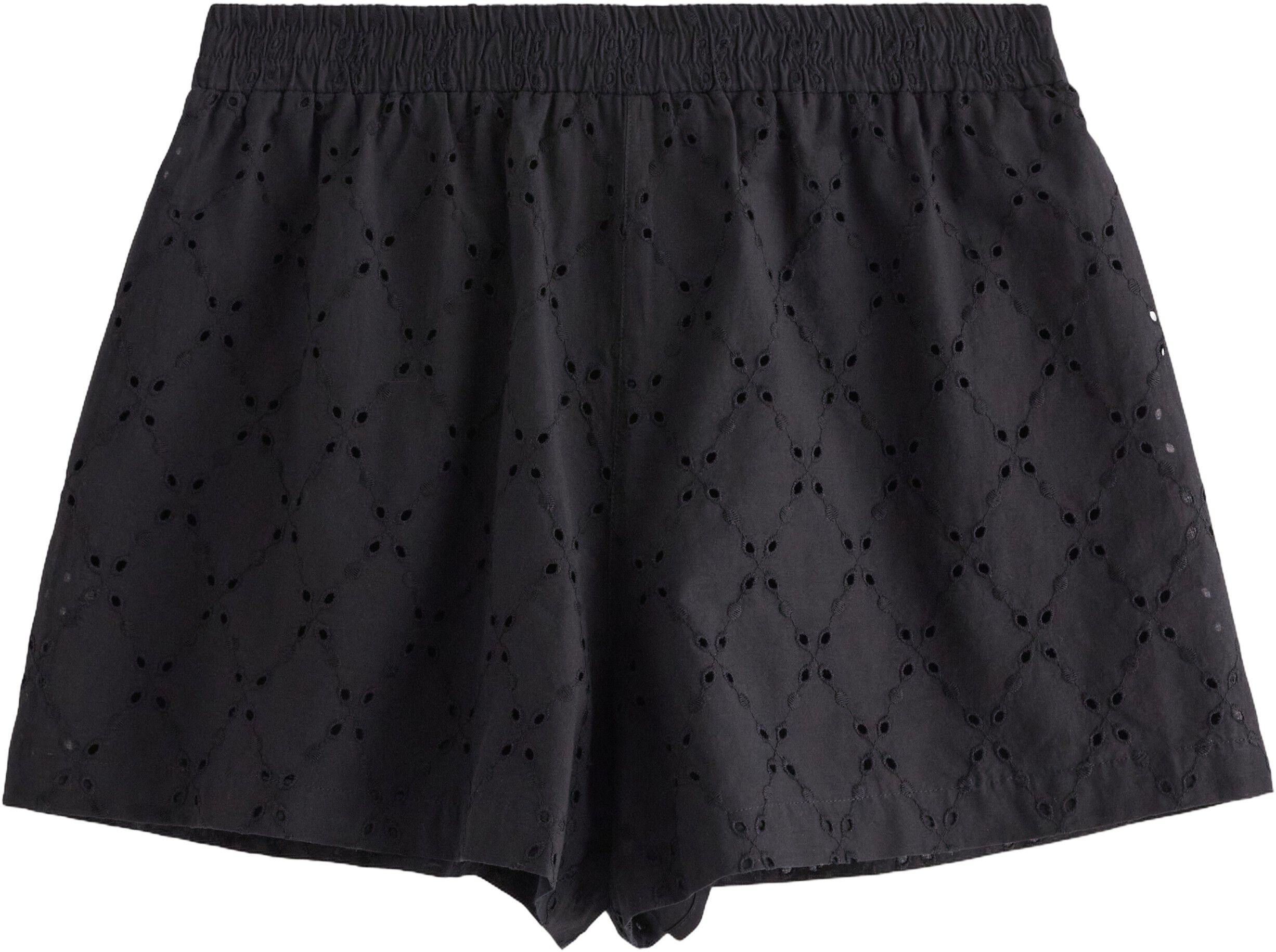 Shorts with embroidery and side poc