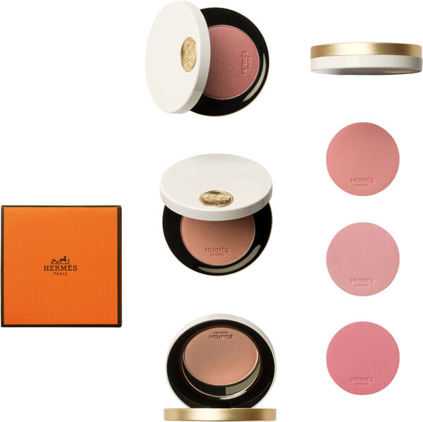 Rose Hermès, silky blush powder refill, Rose Plume
