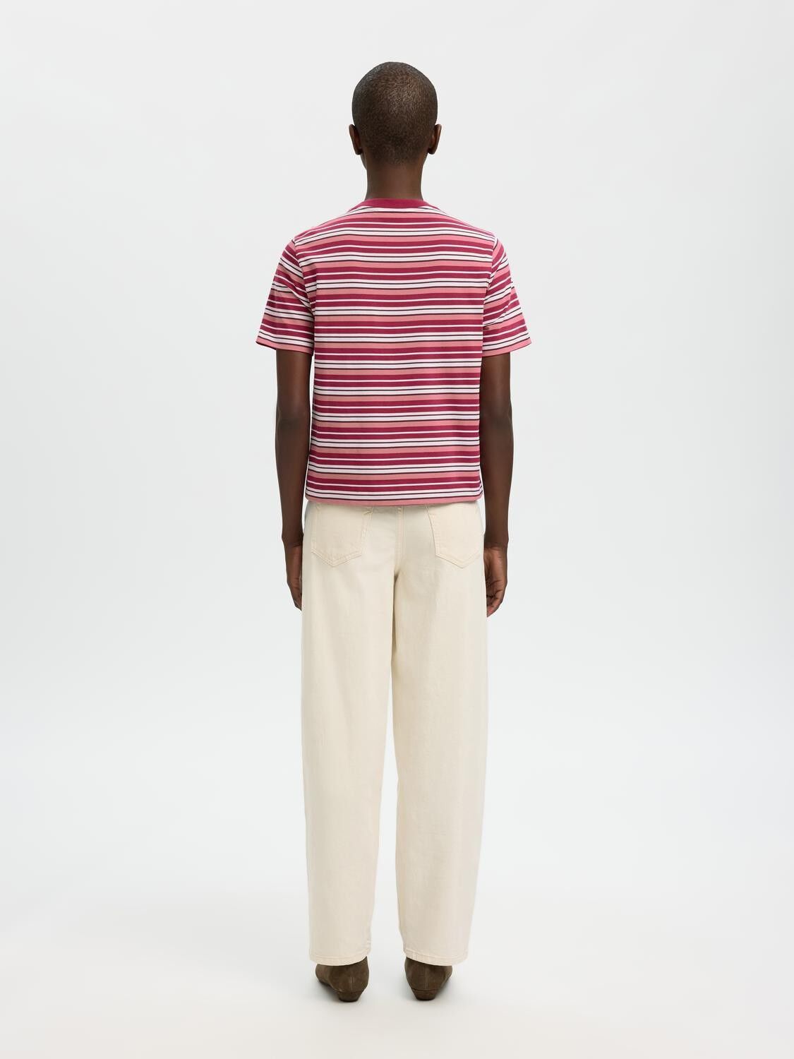 SLWESSENTIAL SS STRIPED BOXY TEE NO