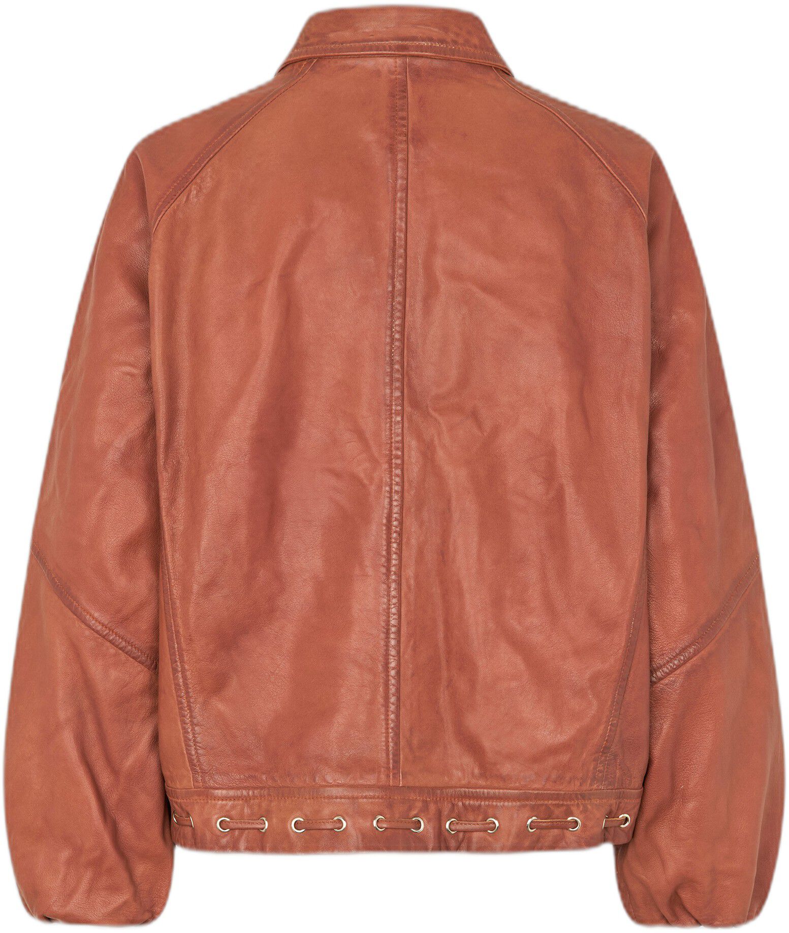 Eye leather skirt
