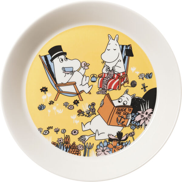 Moomin Arabia 19cm tallerken Familietid 80