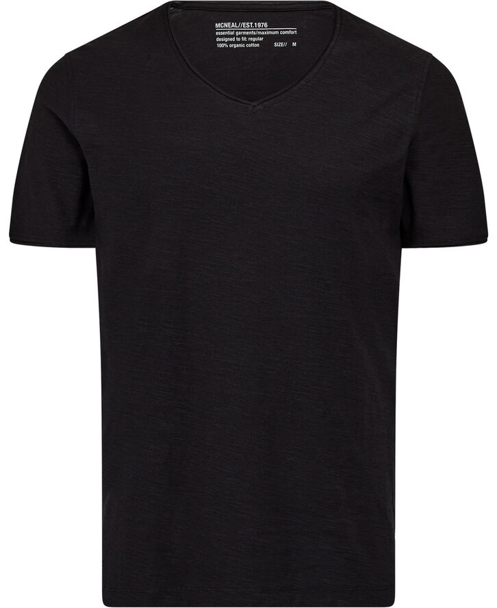 Hayden, V-Neck T-shirt, Slub jersey