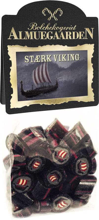 Stærke Vikinge bolcher med smag af pebret salmiak-lakrids