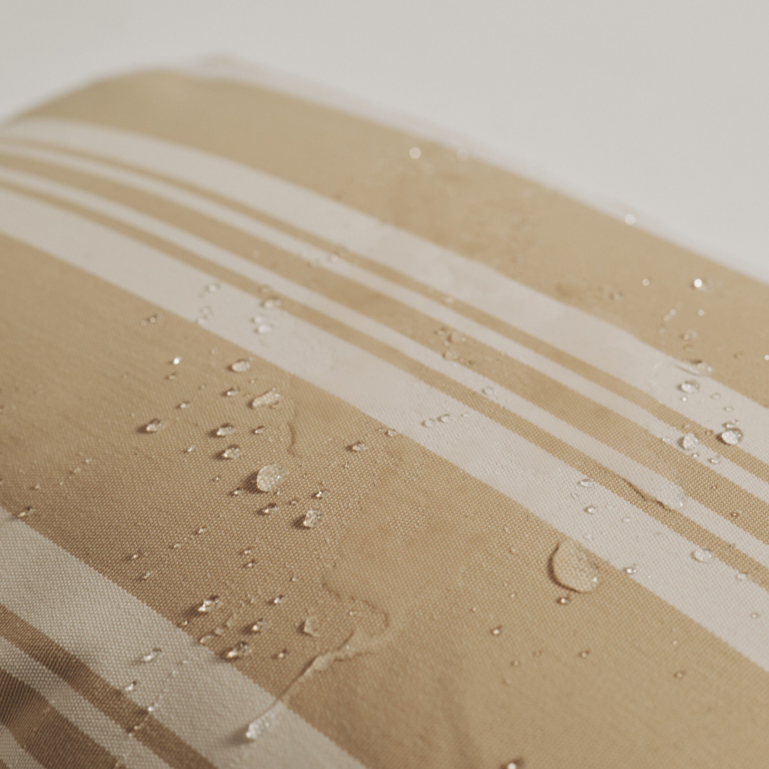 Fossflakes udend&oslash;rspude 40x60 cm. Beige stribet