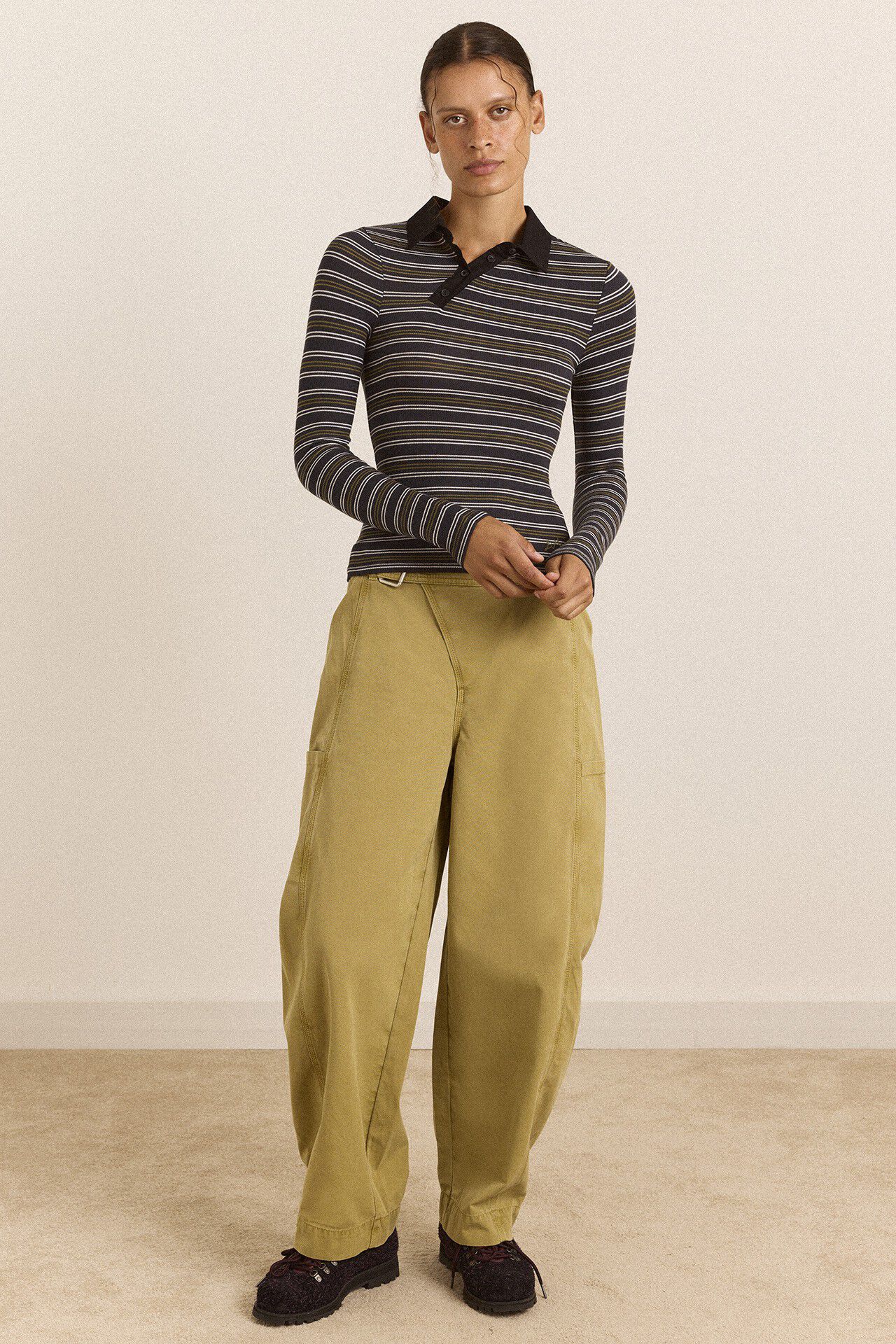 PEYTON LS POLO - STRIPE