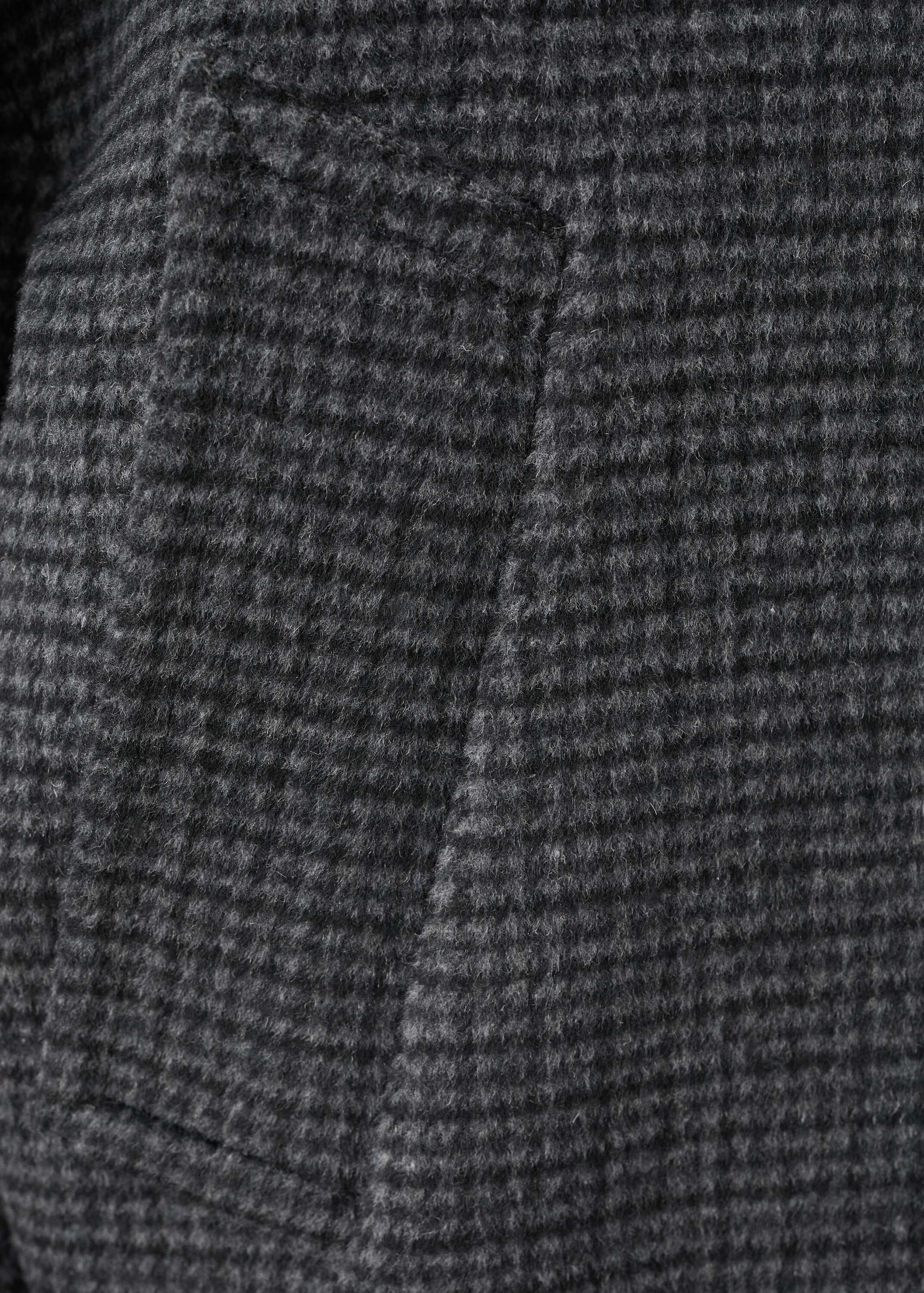 Houndstooth wool jacket