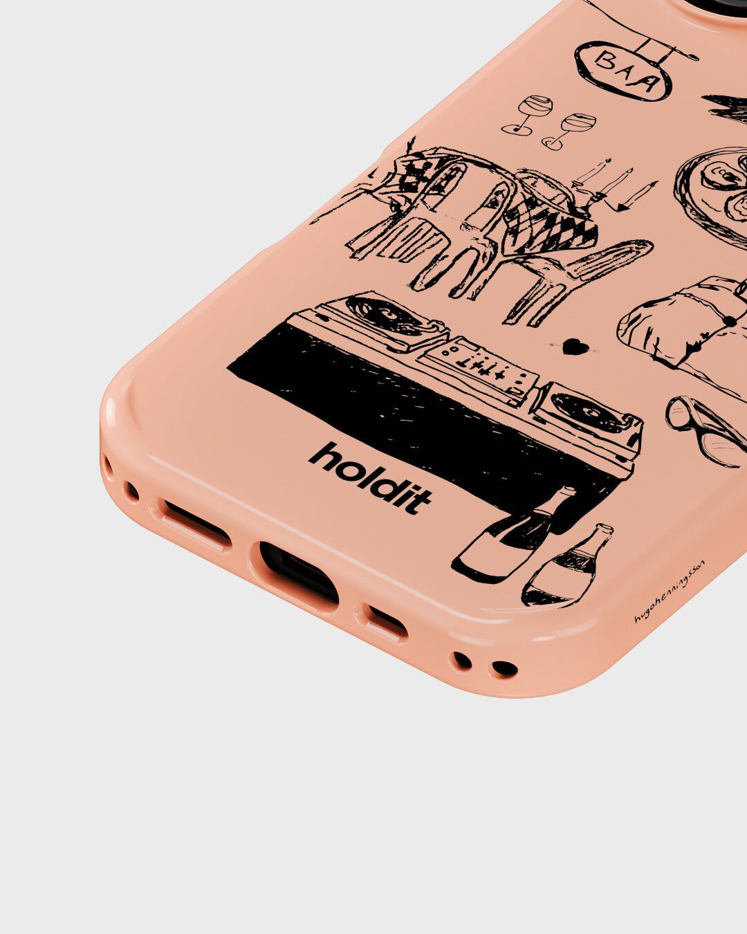 Graphic Print Case MagSafe iPhone 17 Bare Pink
