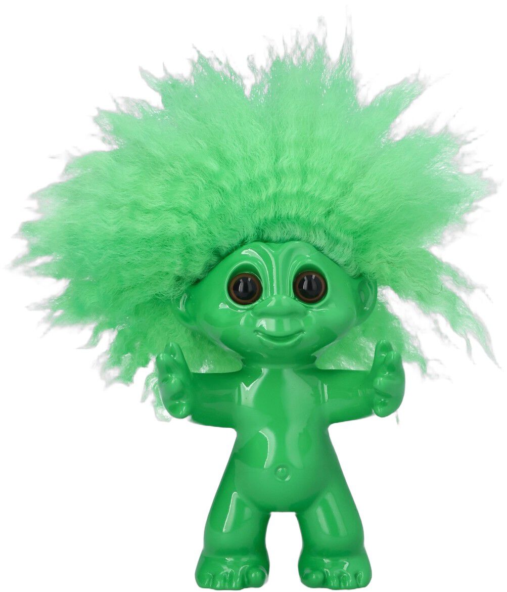 Lykketrold, gr&oslash;n, 9 cm