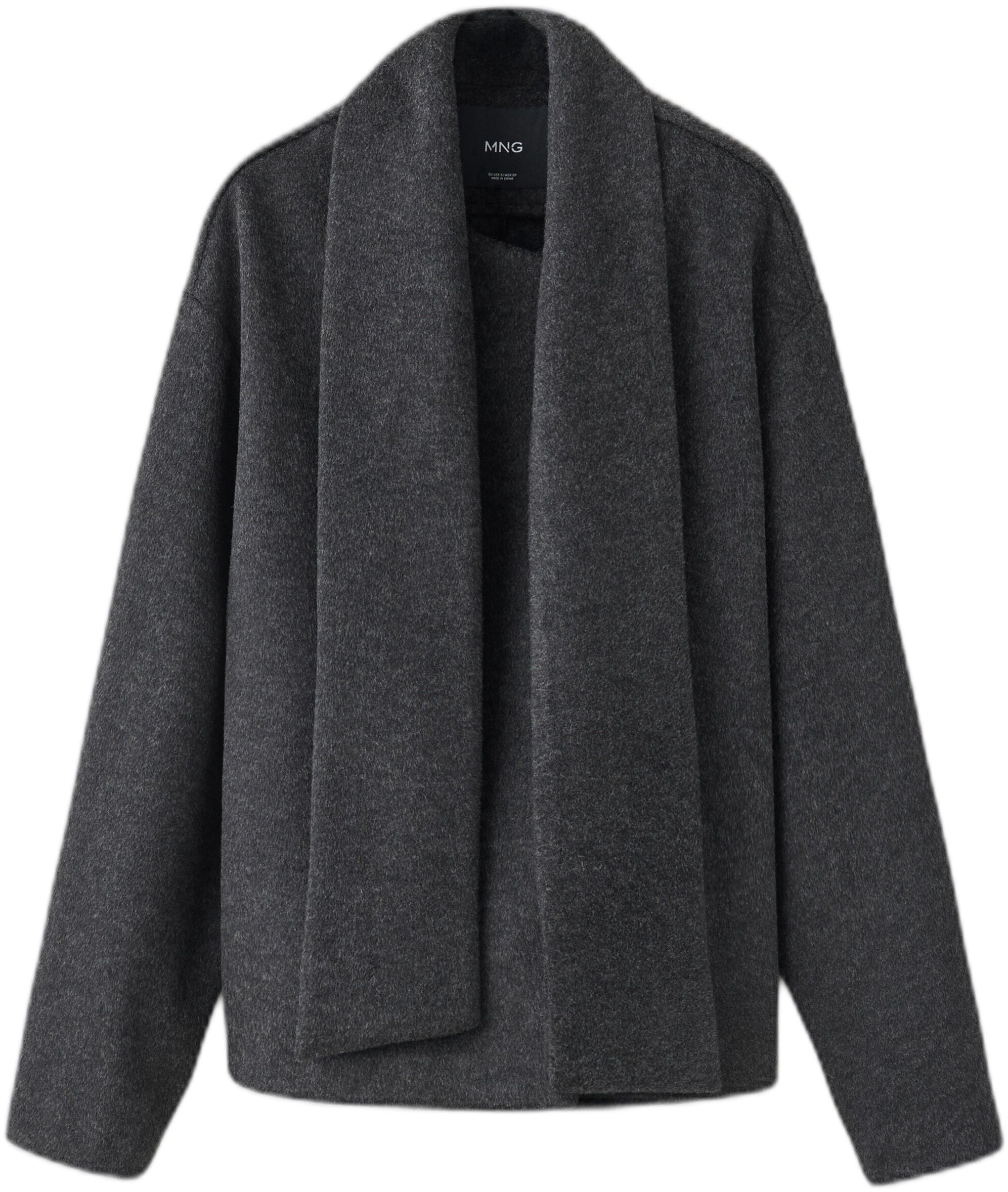 Scarf-collar cloth jacket